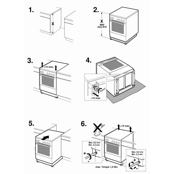 BOSCH HLS79W321U (Indukcinė viryklė)