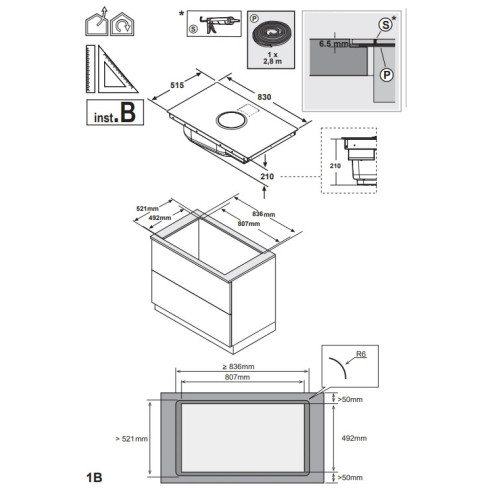 Elica NIKOLATESLA SWITCH BL/F/83 (Kaitlentė su...