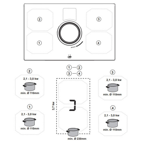 Elica NIKOLATESLA SWITCH BL/F/83 (Kaitlentė su...