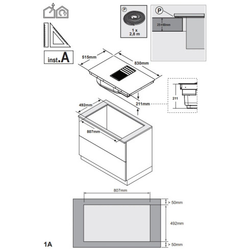 Elica NIKOLATESLA LIBRA BL/F/83 (Kaitlentė su...