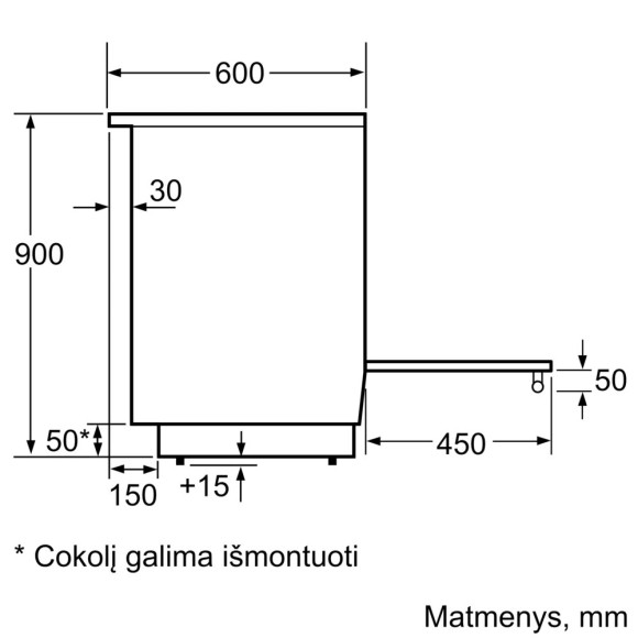 BOSCH HLN39A050U (Indukcinė viryklė)