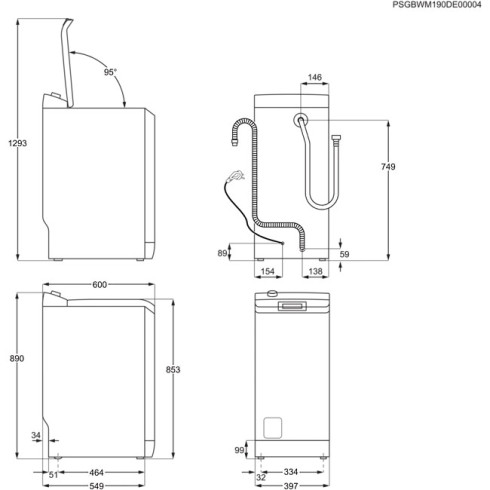 AEG LTR7E373AE (Skalbimo mašina)