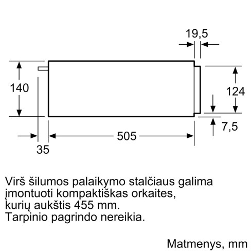 BOSCH BIC510NB0 (Šildomas stalčius)