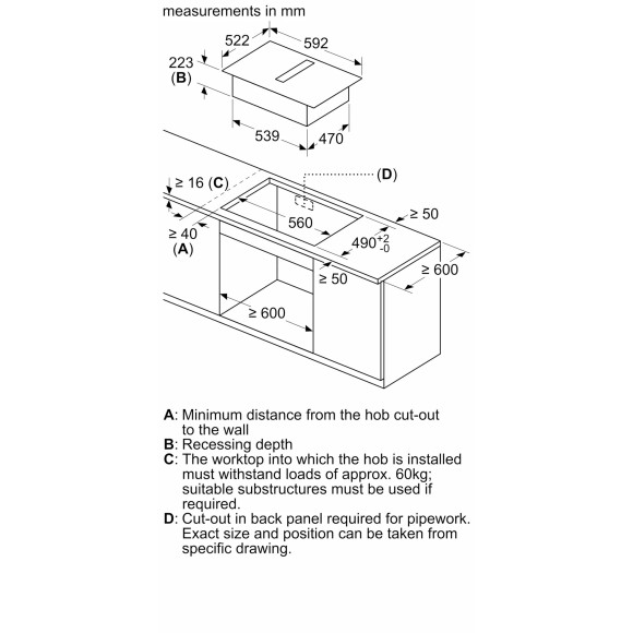 BOSCH PVS611B16E (Kaitlentė su integruotu gartraukiu)