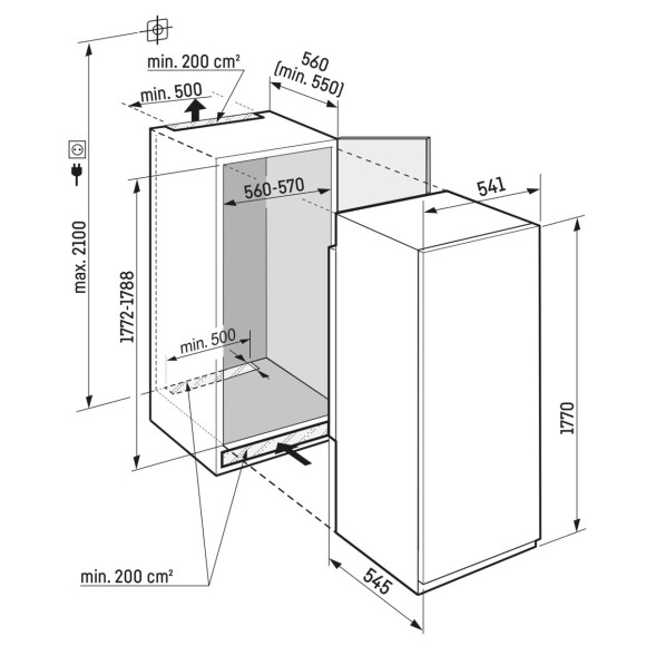 LIEBHERR IRBSe 5121 (Šaldytuvas)