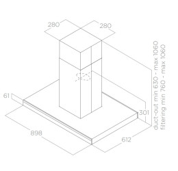ELICA ADÉLE IS BL MAT/A/90 X 60 GFB (Gartraukis) 2
