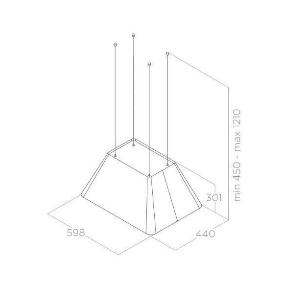 ELICA IKONA LIGHT BL MAT/F/60 (Gartraukis)