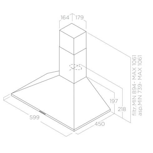Elica MISSY LUX WH/A/60 (Gartraukis)