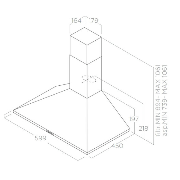 Elica MISSY LUX WH/A/60 (Gartraukis)
