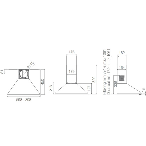 Elica MISSY LUX WH/A/60 (Gartraukis)