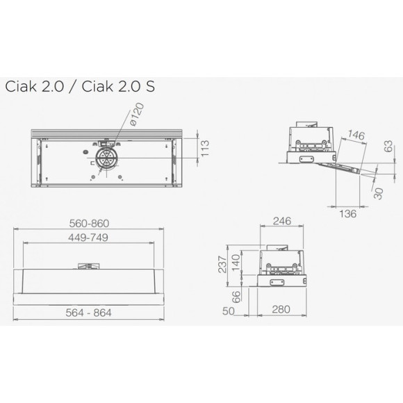 Elica CIAK 2.0 S GR/A/90 (Gartraukis)