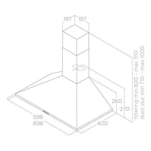 Elica TAMAYA RAIL CRBR/A/60 (Gartraukis)