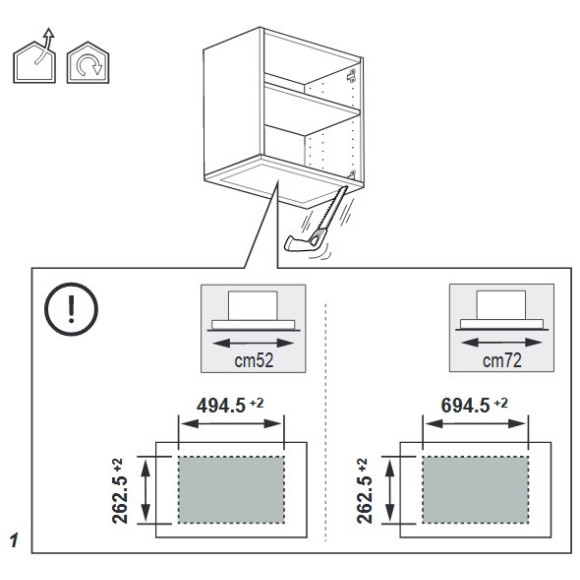 Elica HIDDEN 2.0 BL MAT/A/72 (Gartraukis)