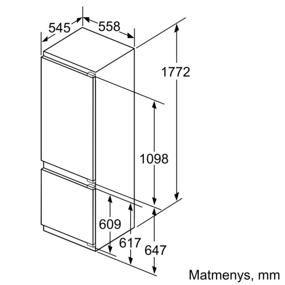 BOSCH KIS87AFE0 (Šaldytuvas)