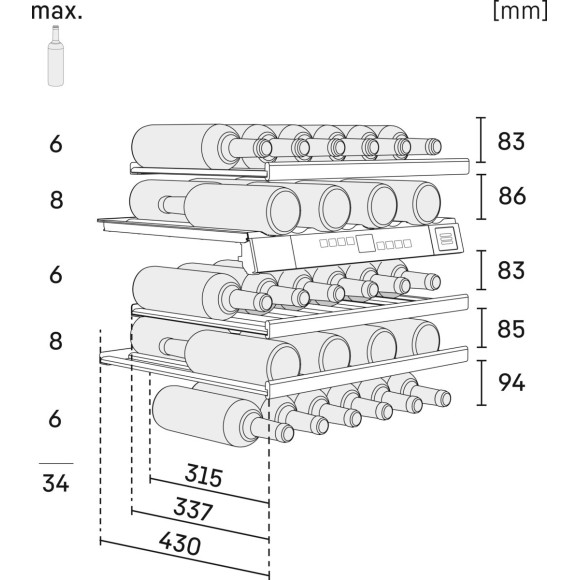 Liebherr UWTgb 1682 (Vyno šaldytuvas)
