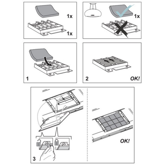 Elica Long life CFC0141725 (Anglies filtras)