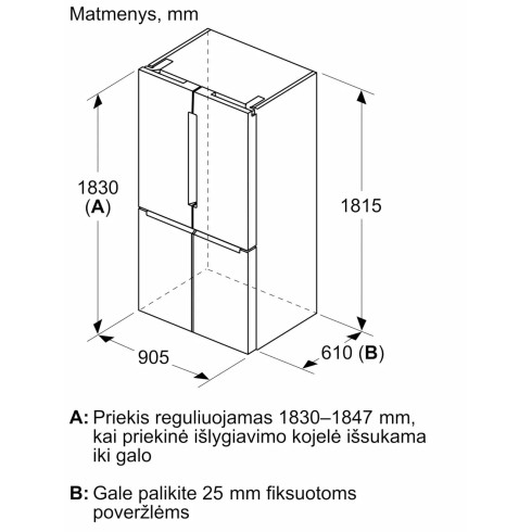 BOSCH KFN96APEA (Šaldytuvas)