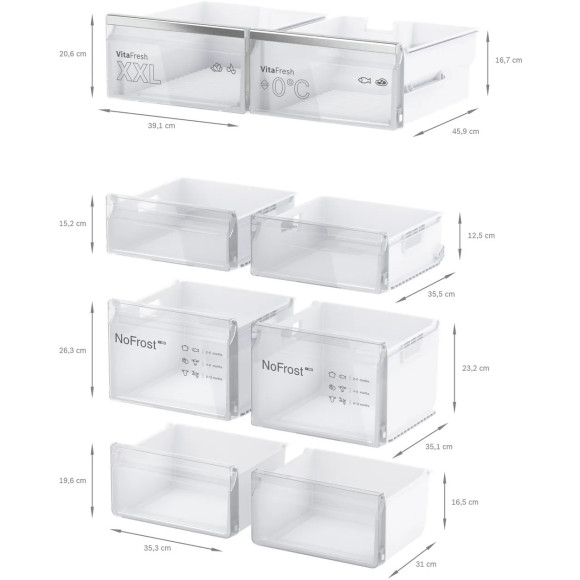 BOSCH KFN96AXEA (Šaldytuvas)