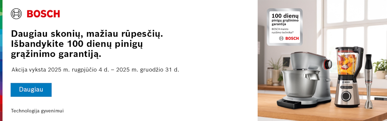 BOSCH Daugiau skonių, mažiau rūpesčių. akcija